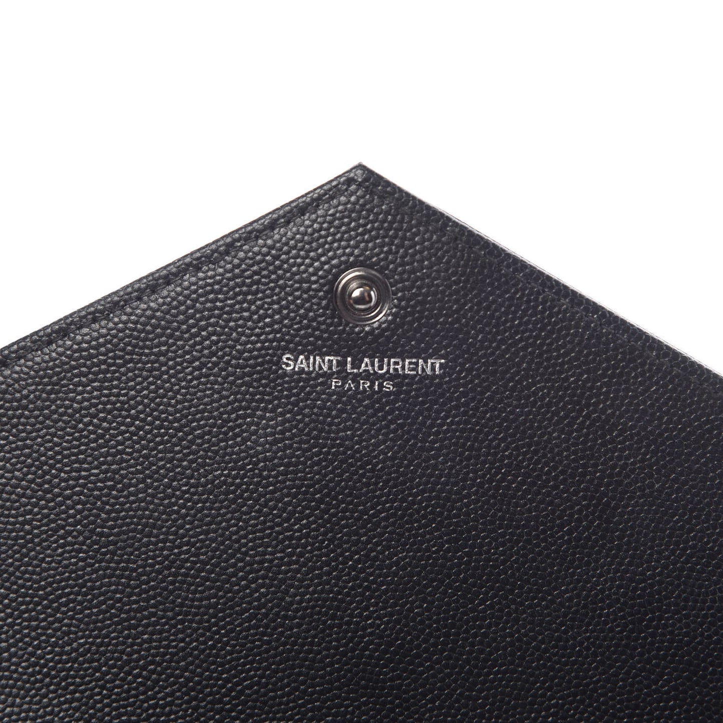 Grain De Poudre Matelasse Chevron Monogram Chain Wallet Black