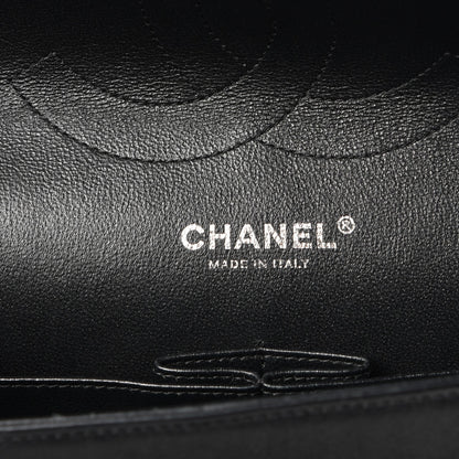 Chanel Crumpled Calfskin Quilted Jumbo Double Flap So Black 8 of 11