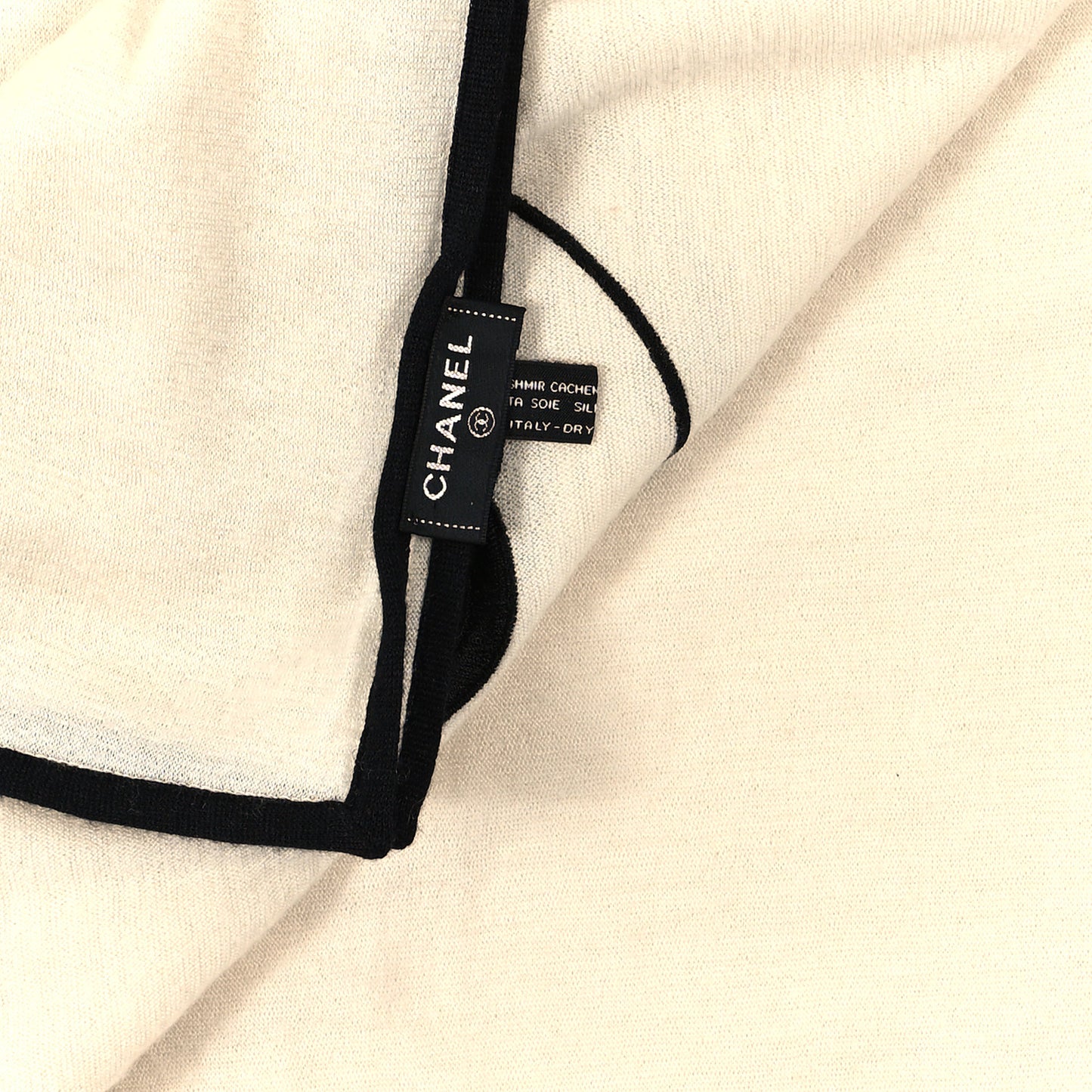 Cashmere CC Scarf White