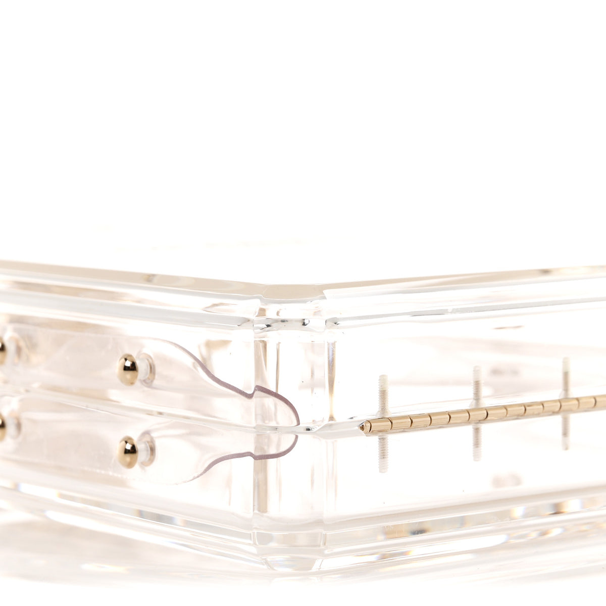 Chanel Transluscent Plexiglass Perfume Bottle Clutch 8 of 10