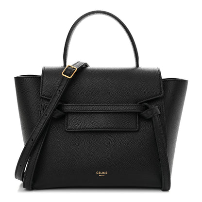 Celine Grained Calfskin Nano Belt Bag Black 1 of 14