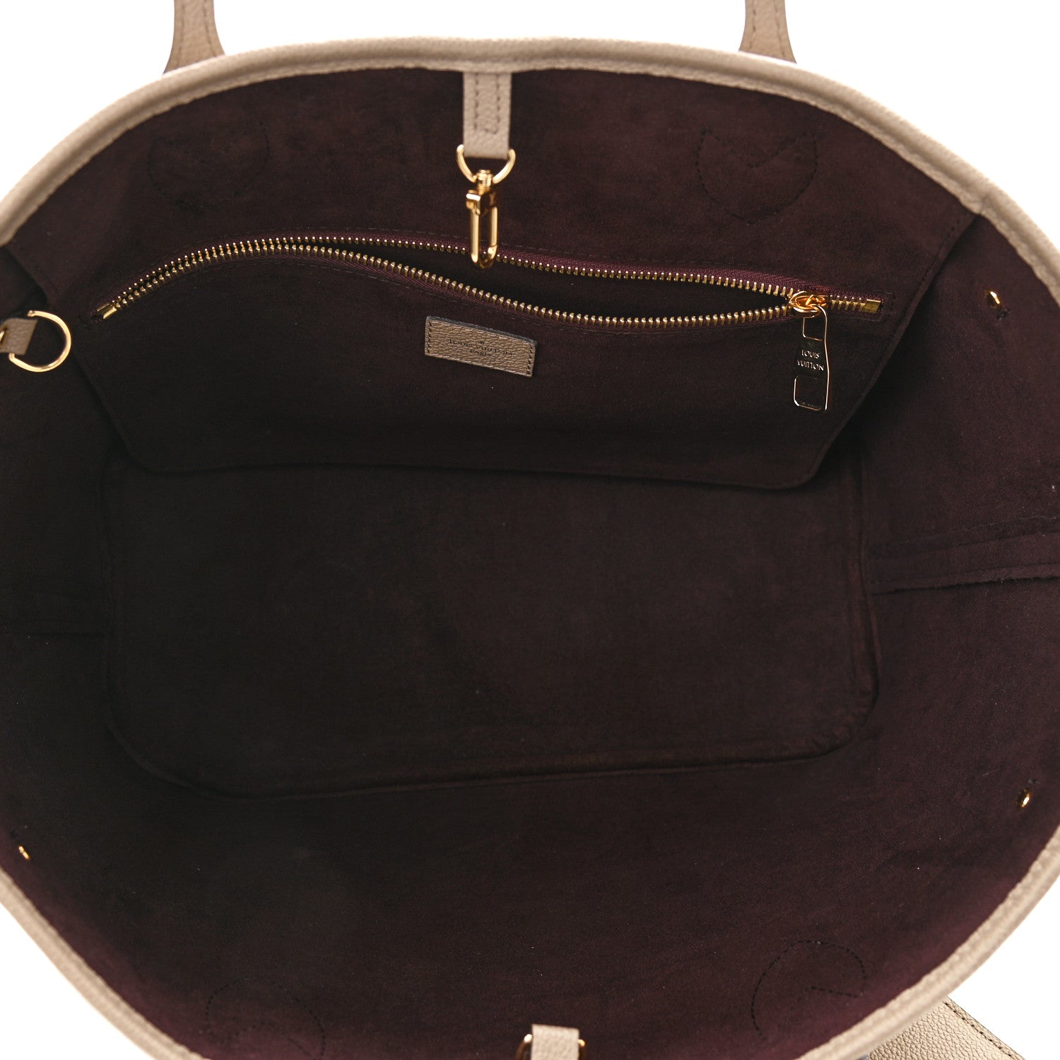 Louis Vuitton Empreinte Monogram Giant Neverfull MM Tourterelle 6 of 10