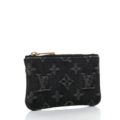 Louis Vuitton Denim Neo Key Pouch Black 3 of 6