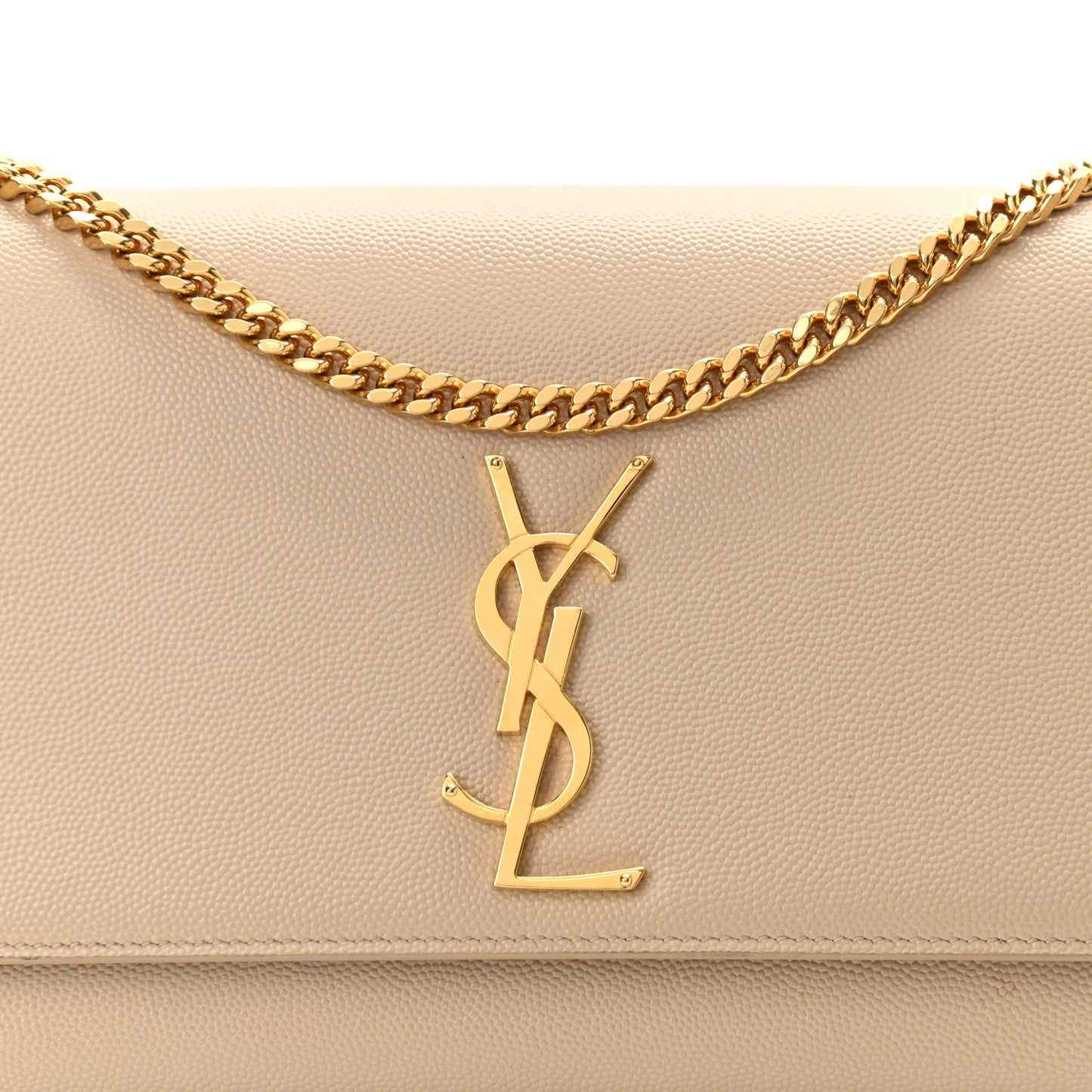 Grain De Poudre Medium Monogram Kate Satchel Dark Beige