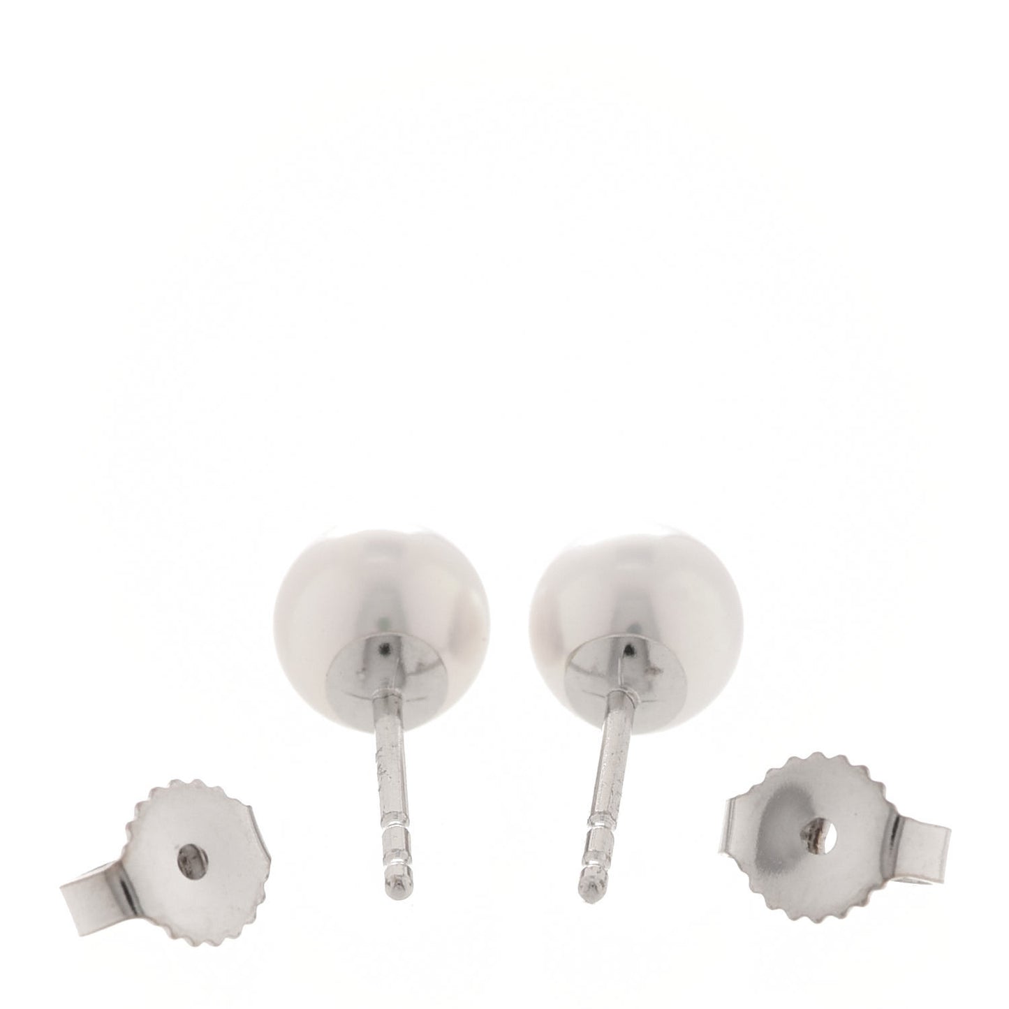18K White Gold 6-6.5mm Akoya Pearl Stud Earrings