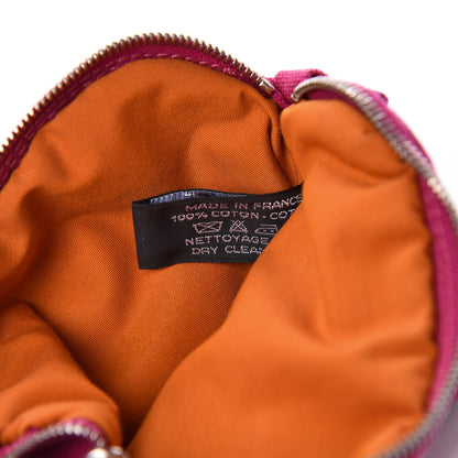Hermes Cotton Canvas Bolide Travel Cosmetic Pouch 7 of 14
