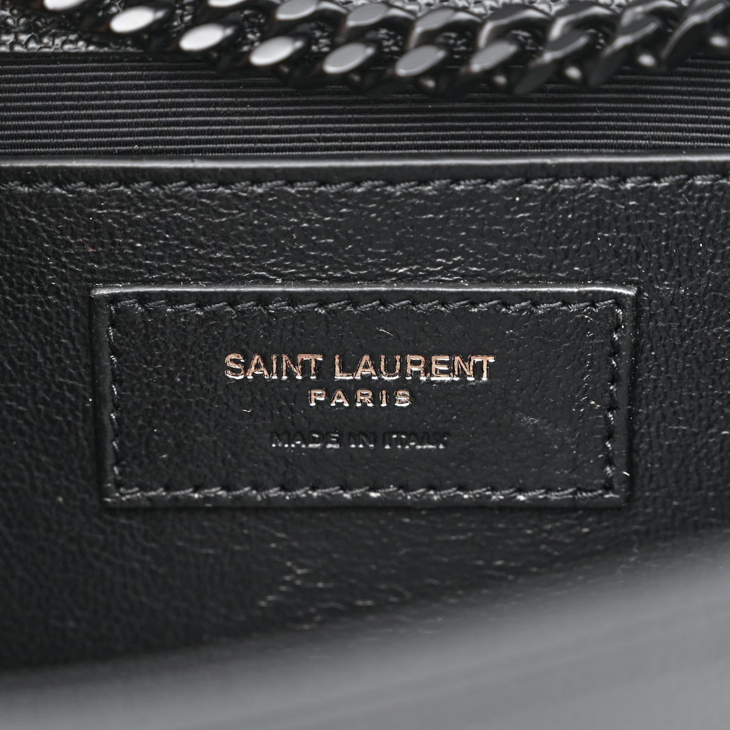 Grain De Poudre Medium Classic Monogram Monochrome Kate Satchel Black