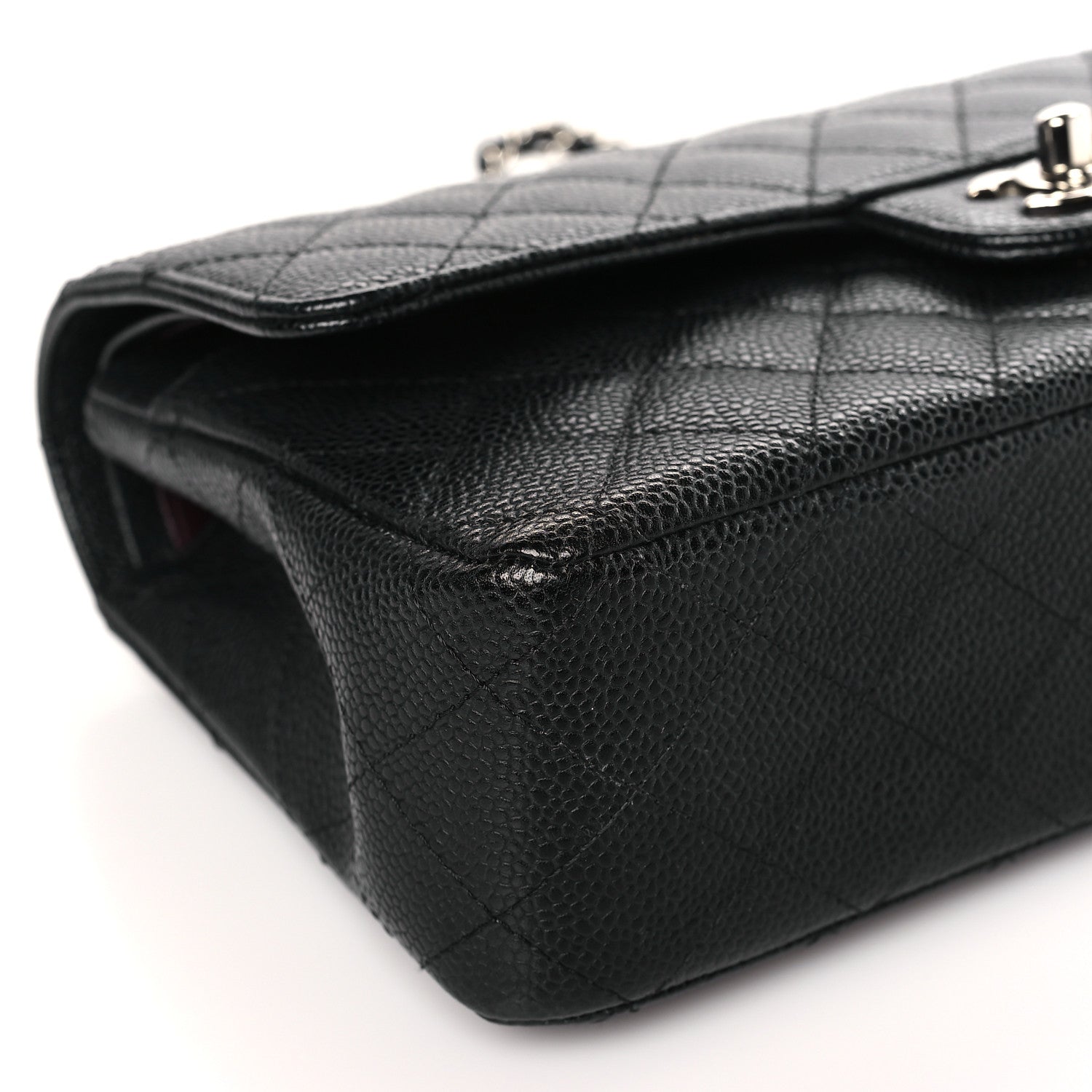 Chanel Caviar Quilted Medium Double Flap Black 8 of 9