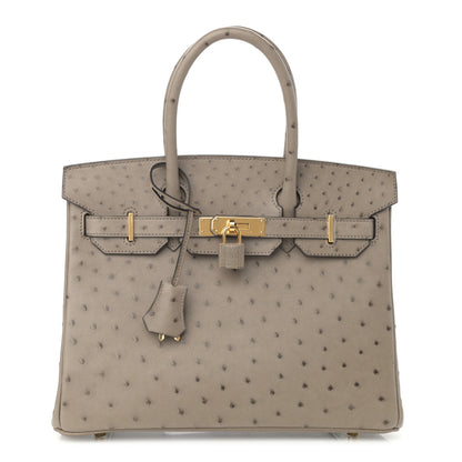 Hermes Ostrich Birkin 30 Gris Asphalte 1 of 11