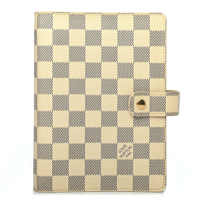 Louis Vuitton Damier Azur Medium Ring Agenda Cover 1 of 5