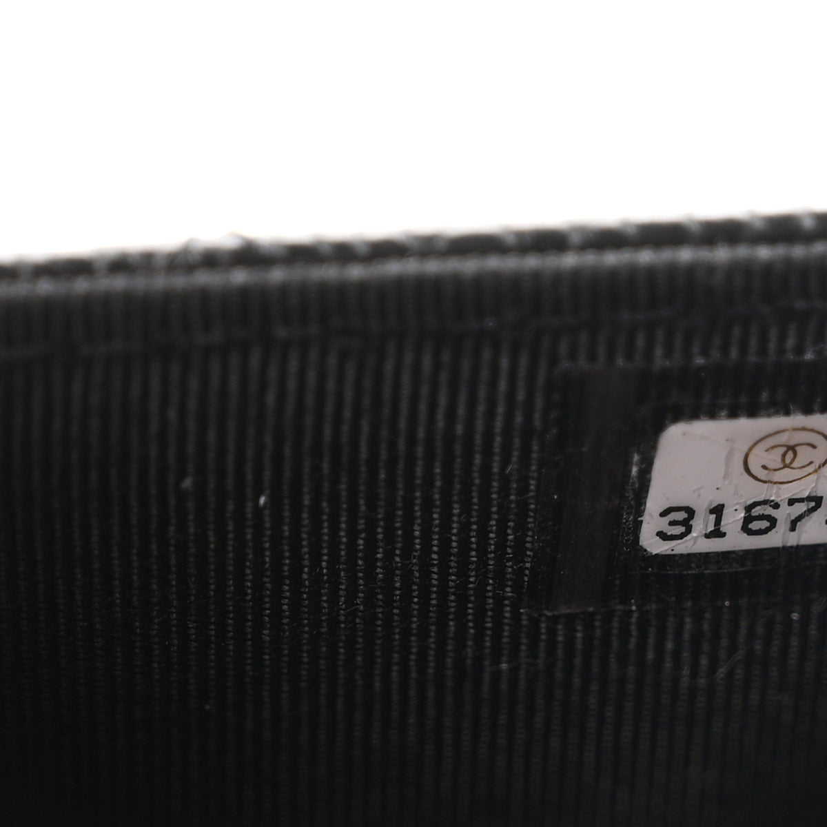 Caviar Quilted Flap Card Holder Black