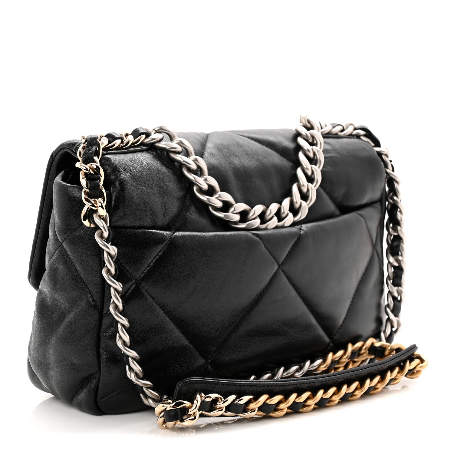 Chanel Lambskin Quilted Medium Chanel 19 Flap Black 3 of 10
