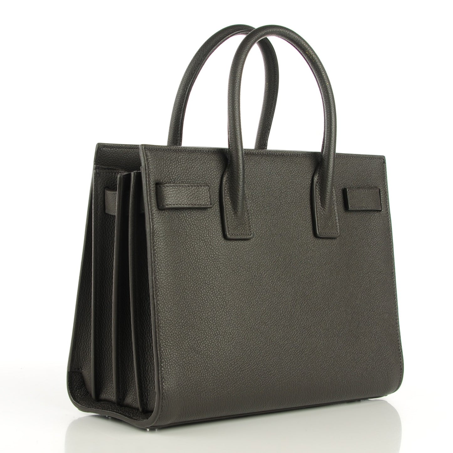 Grained Calfskin Baby Sac De Jour Anthracite