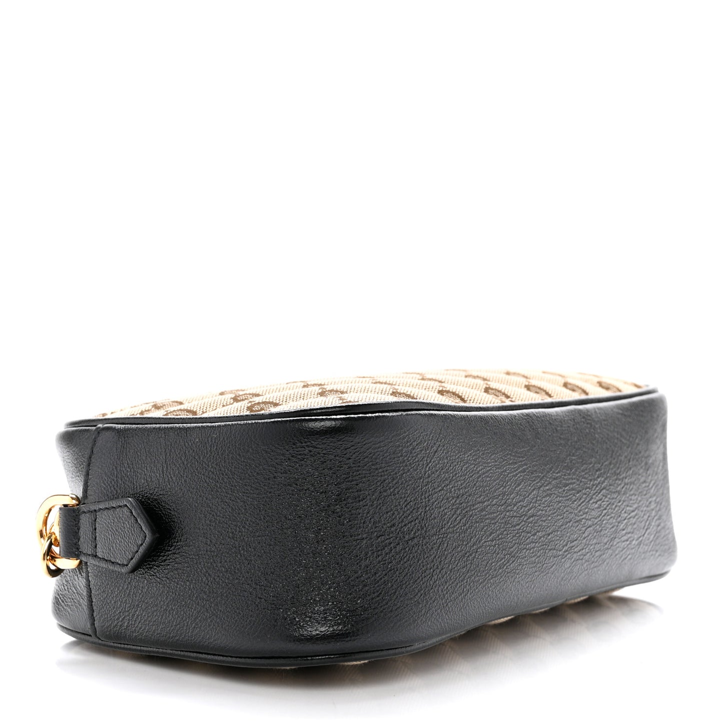Monogram Matelasse Diagonal Small GG Marmont Chain Shoulder Bag Beige Black