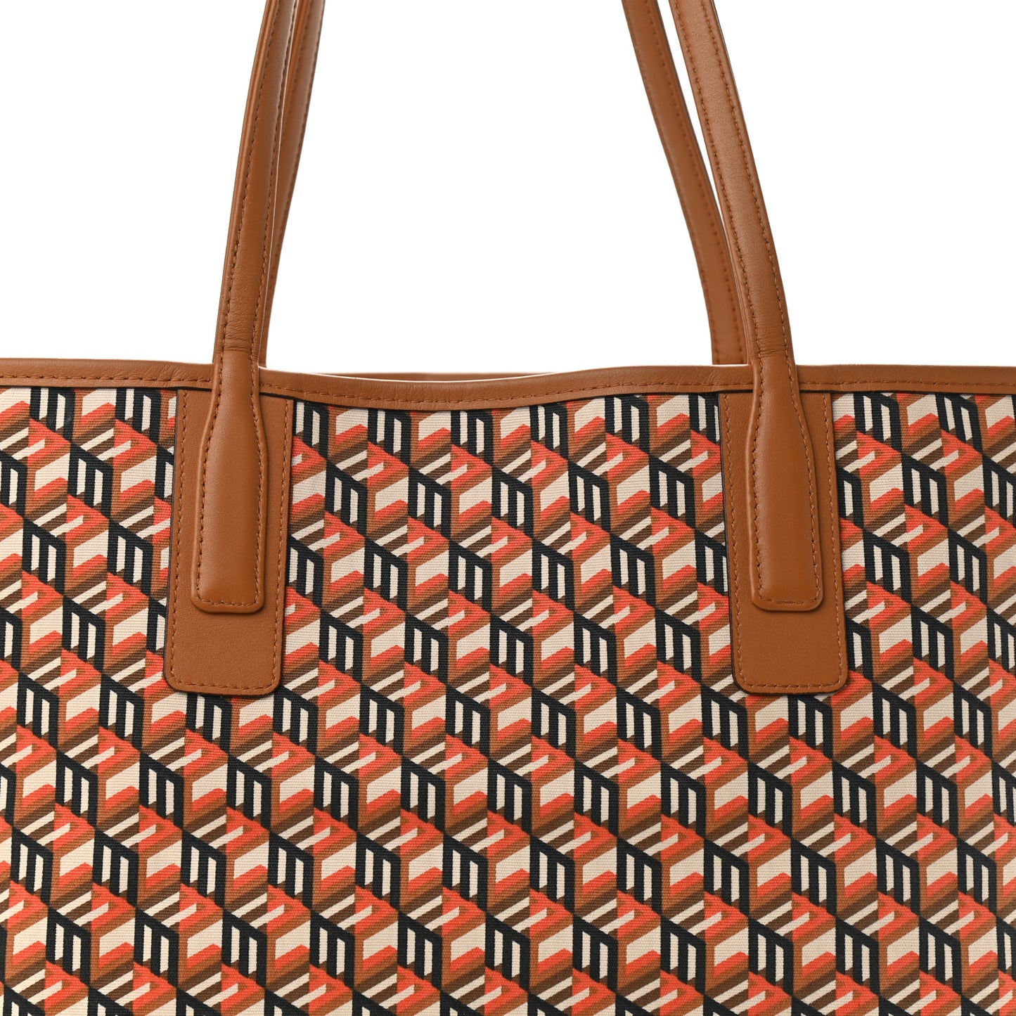 Visetos Large Liz Reversible Shopper Tote Cognac