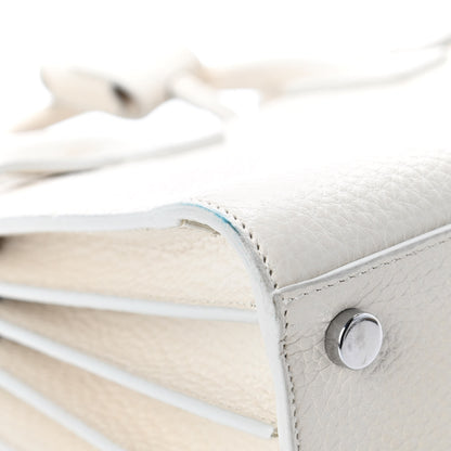 Saint Laurent Grained Calfskin Nano Sac de Jour Dove White 9 of 10