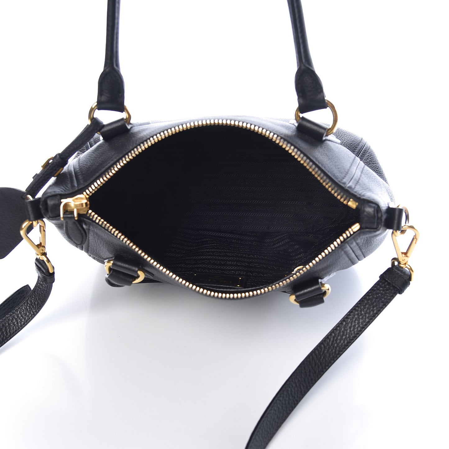 Vitello Phenix Shopping Tote Black