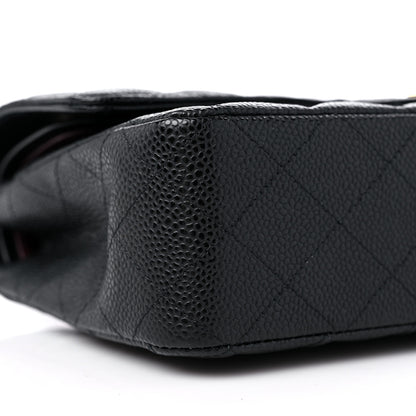 Chanel Caviar Quilted Medium Double Flap Black 7 of 9