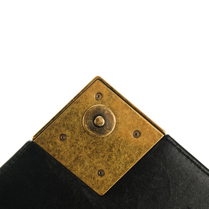 Chanel Lambskin Chevron Quilted Small Pyramid CC Flap Black 6 of 8