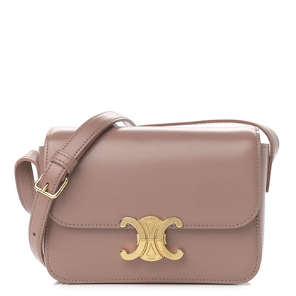 Celine Shiny Calfskin Nano Triomphe Antique Rose 1 of 13