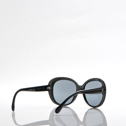 Chanel Signature Oval Sunglasses 5312 Black 4 of 8
