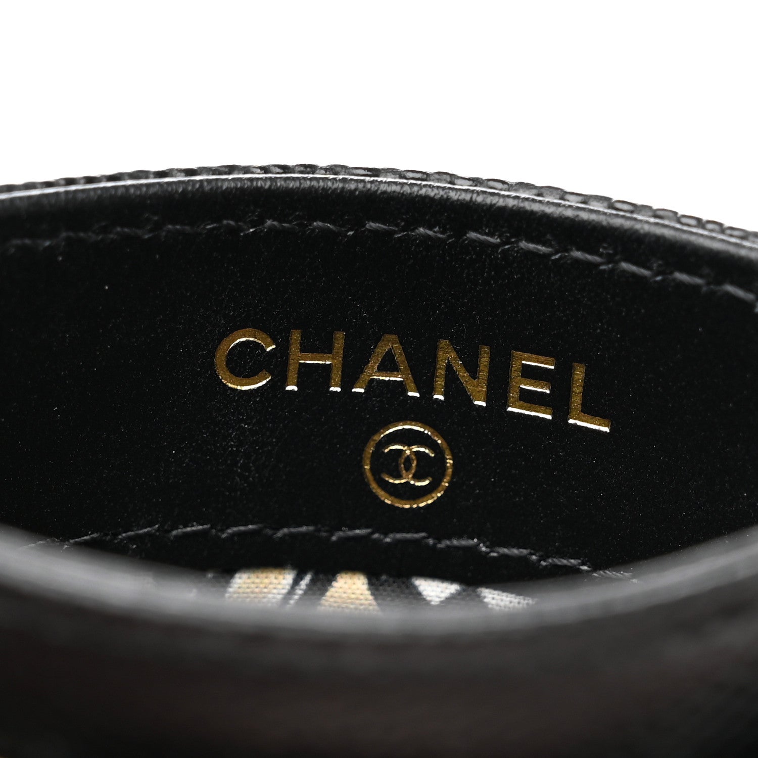 Chanel Caviar Quilted Striated Card Holder Black 6 of 8