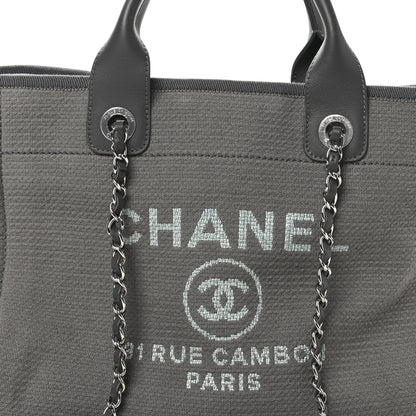 Chanel Mixed Fibers Small Deauville Tote Grey 9 of 11