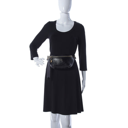 Givenchy Crackle Calfskin ID Belt Bag Black 2 of 9