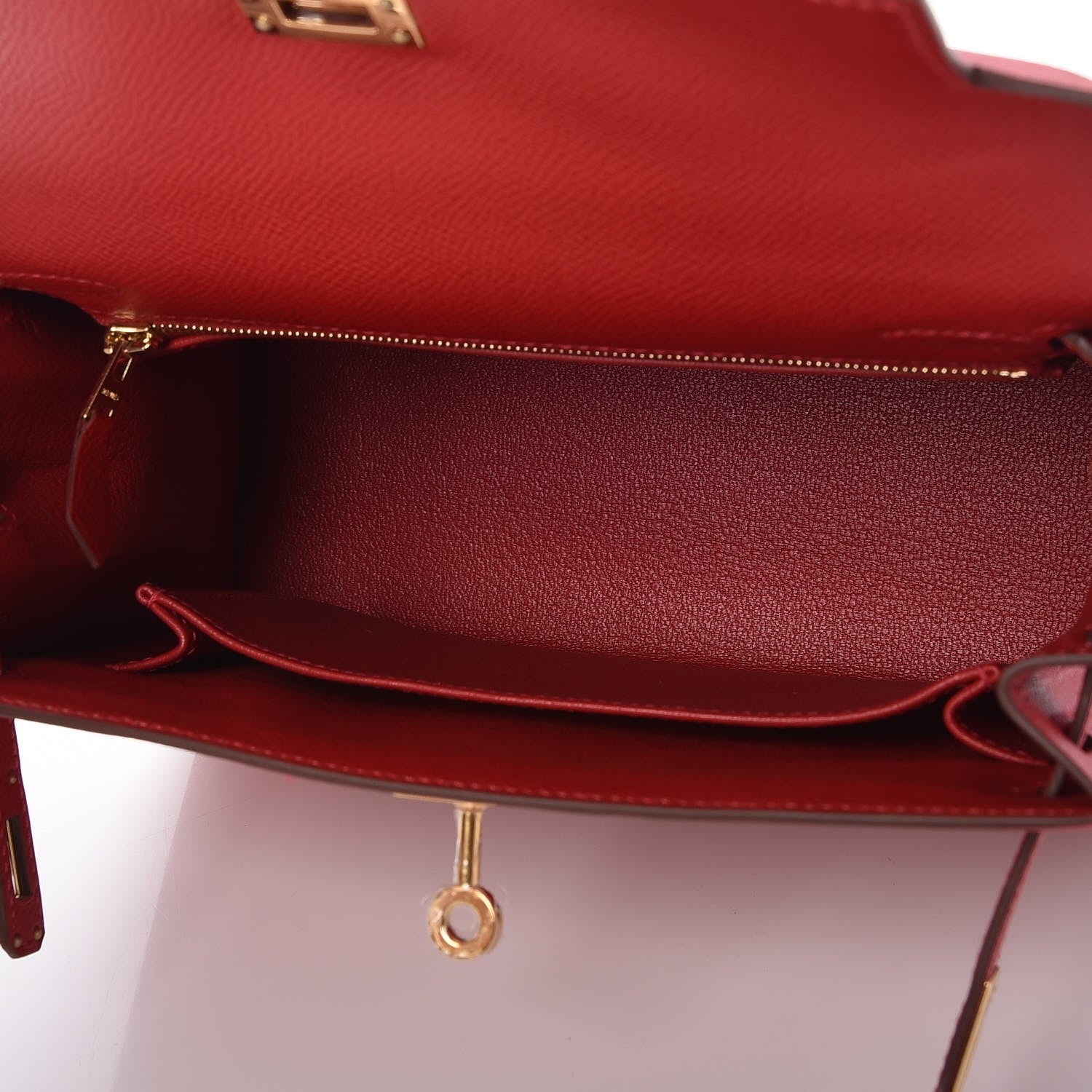 Hermes Epsom Kelly Sellier 25 Rouge Casaque 9 of 31
