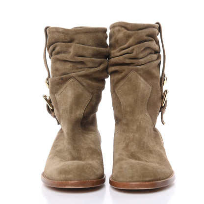 Louis Vuitton Suede Safari Boots 36 Green 2 of 11