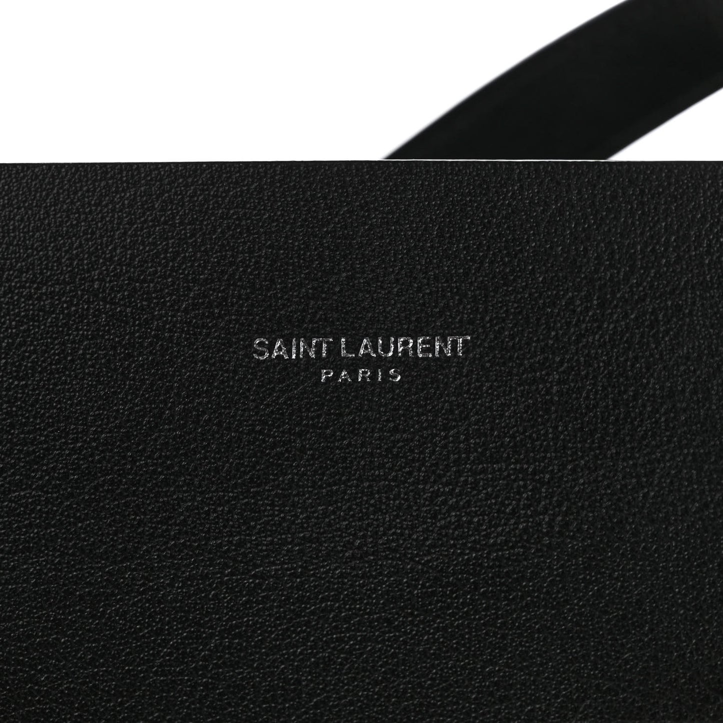 Calfskin Bold Shopping Tote Black