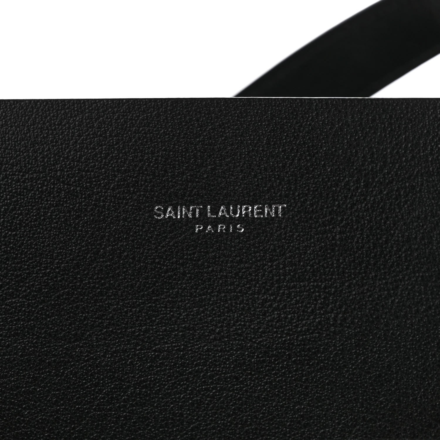 Saint Laurent Calfskin Bold Shopping Tote Black 6 of 8