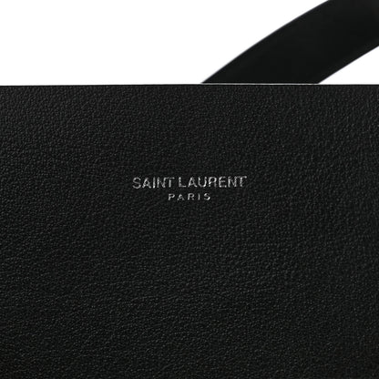Saint Laurent Calfskin Bold Shopping Tote Black 6 of 8
