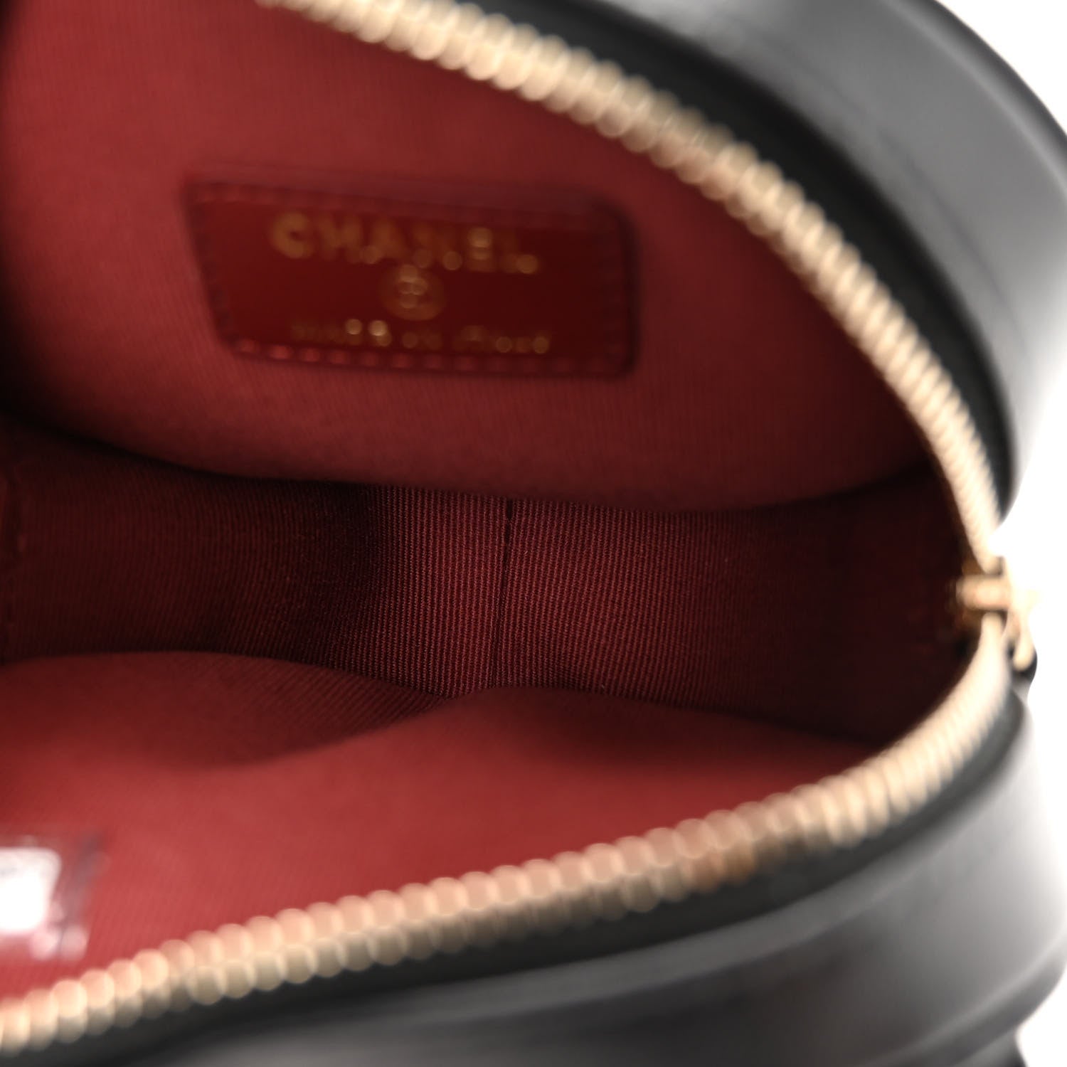 Chanel Lambskin Quilted CC In Love Heart Waist Belt Bag With Chain Black 5 of 10