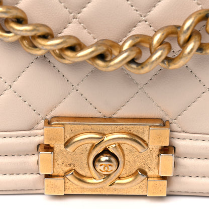 Chanel Calfskin Quilted New Medium Boy Flap Beige Clair 12 of 12