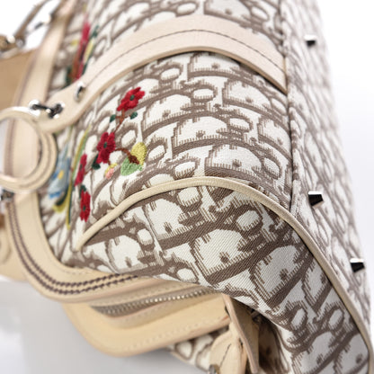 Christian Dior Monogram Vintage Flowers Bowler Beige 9 of 17