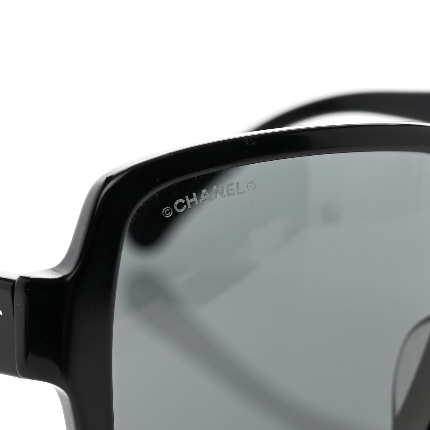 Acetate Polarized Square Sunglasses 5408-A Black