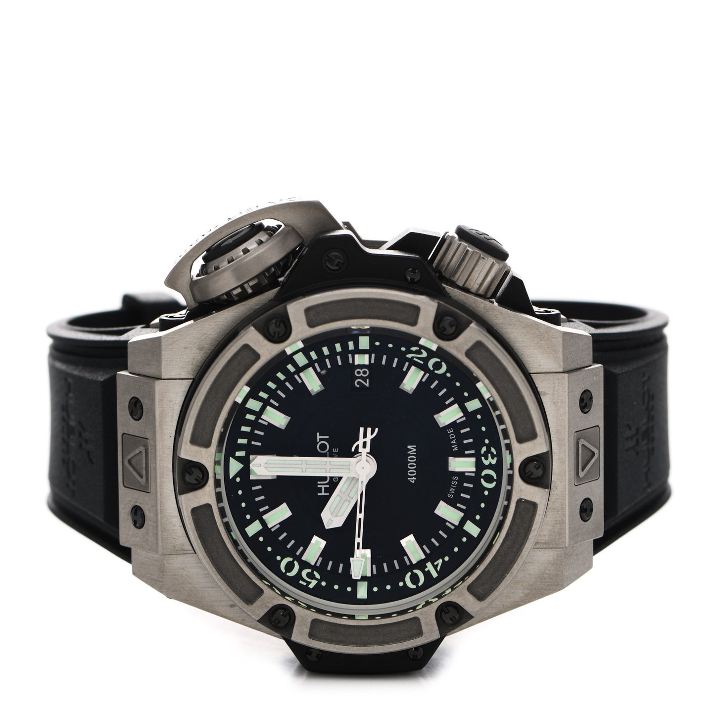 Titanium Rubber 48mm Big Bang King Power Oceanographic Automatic Watch Black 731.NX.1190.RX