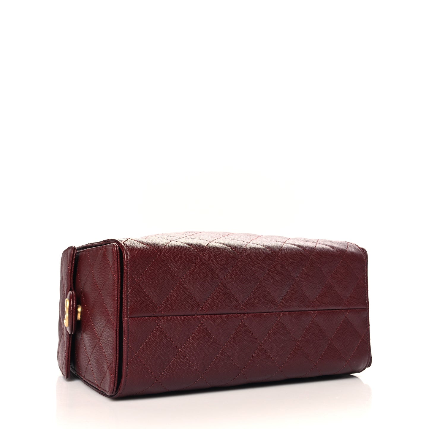 Caviar Quilted Small Chanel 25 Handbag Burgundy