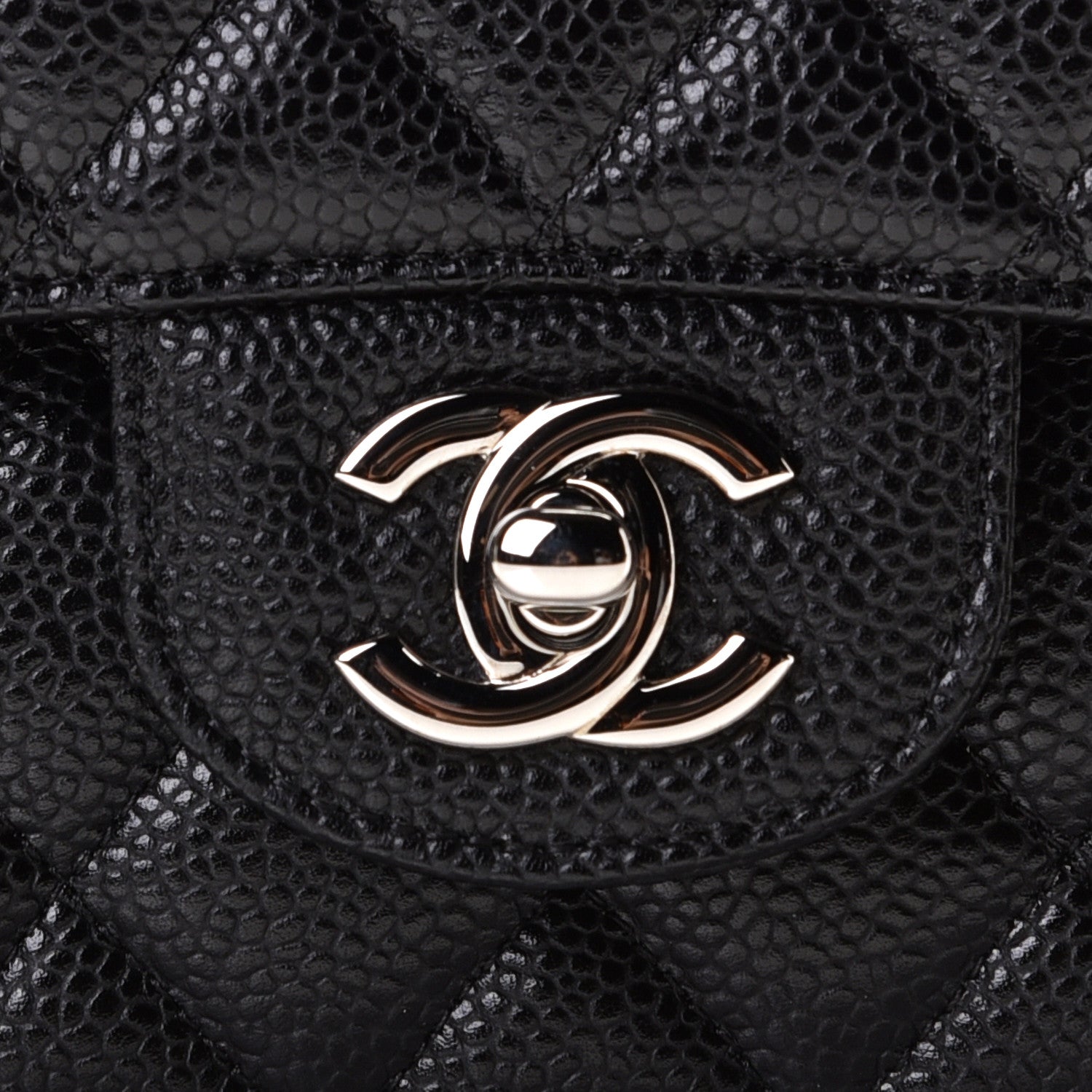 Chanel Caviar Quilted Medium Double Flap Black 8 of 9