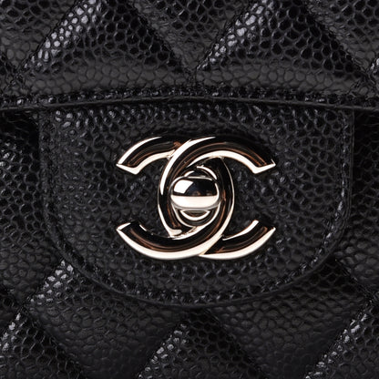 Chanel Caviar Quilted Medium Double Flap Black 8 of 9