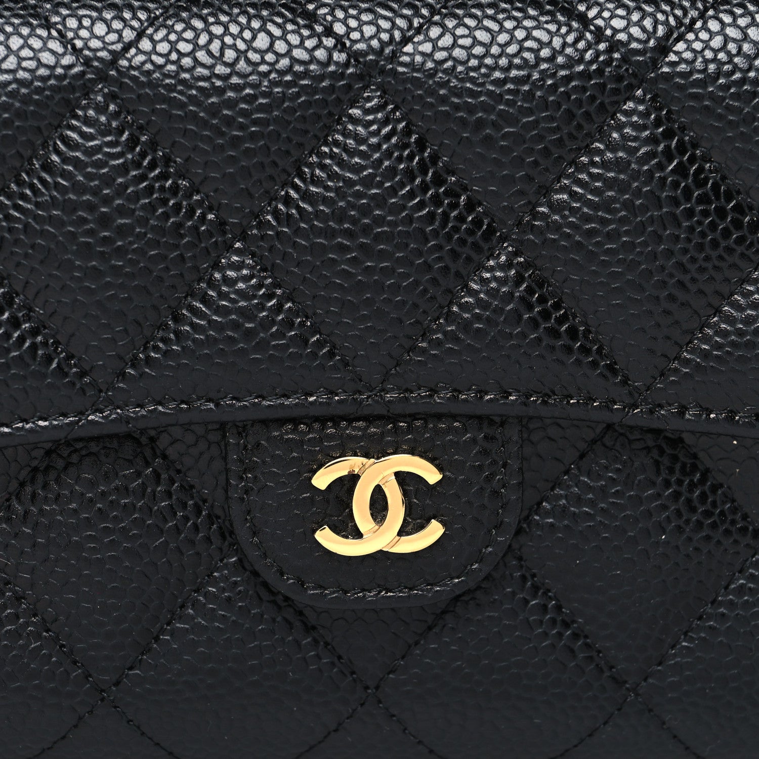 Chanel Caviar Quilted Medium Flap Wallet Black 10 of 11