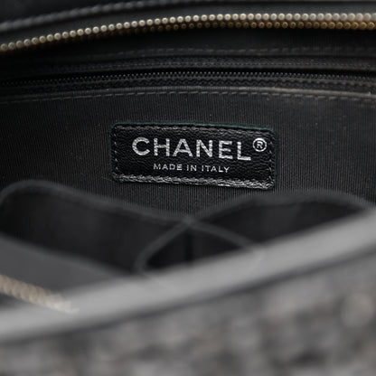 Chanel Tweed Calfskin Quilted Medium Gabrielle Hobo Black 6 of 10