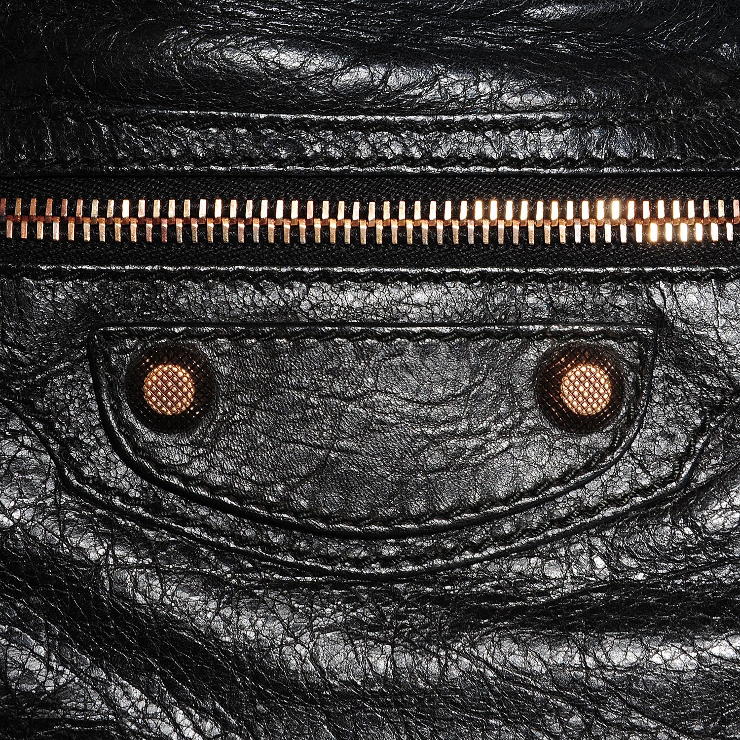 Balenciaga Agneau Giant 12 Rose Gold Hardware Town Black 9 of 12