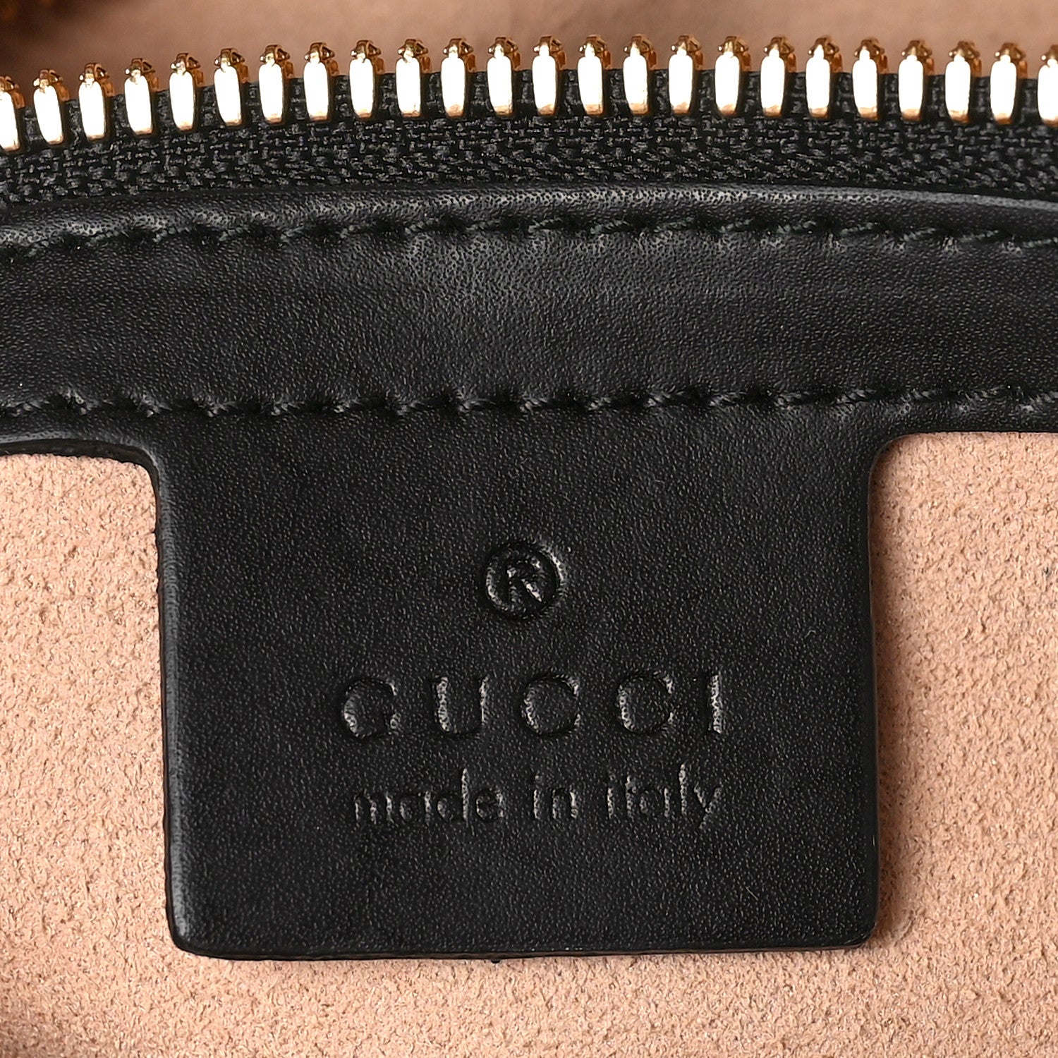 Gucci GG Supreme Monogram Bees Print Small Day Backpack Beige Oro Black 7 of 10