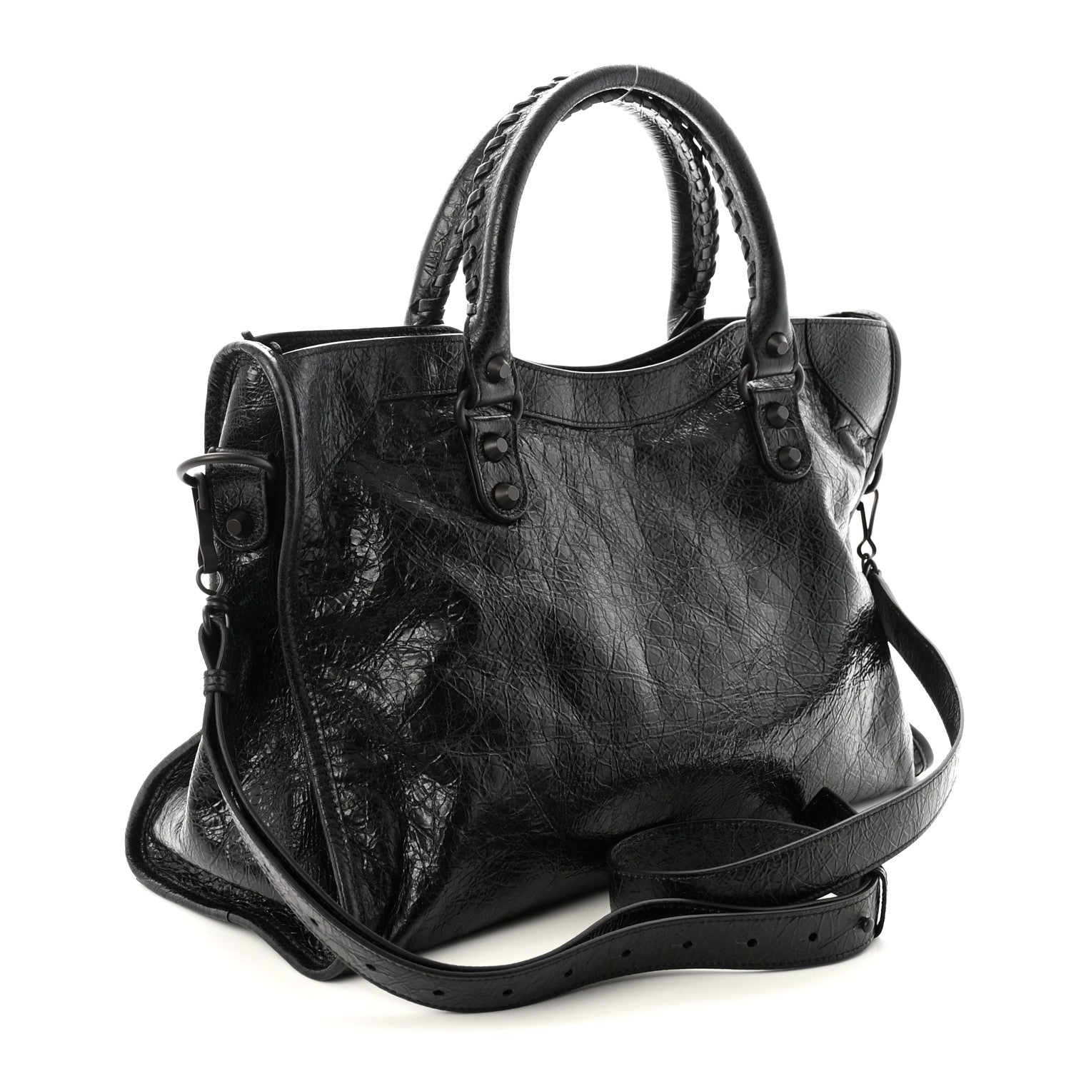 Balenciaga Agneau Arena Classic Hardware Medium Le City Black 3 of 9