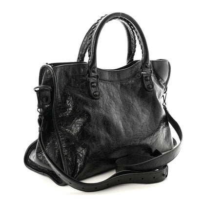 Balenciaga Agneau Arena Classic Hardware Medium Le City Black 3 of 9