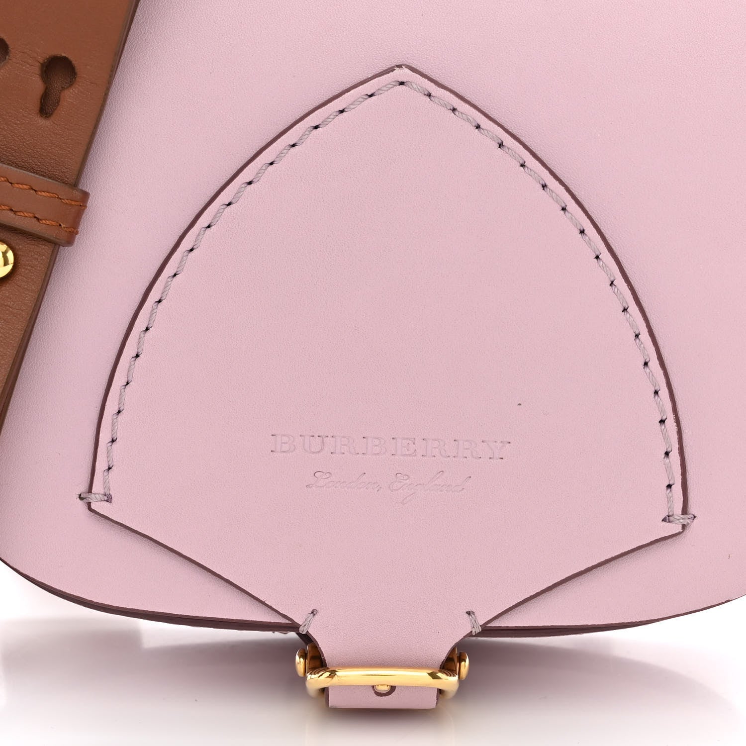 Burberry Calfskin Square Mini Satchel Pale Lavender 7 of 11