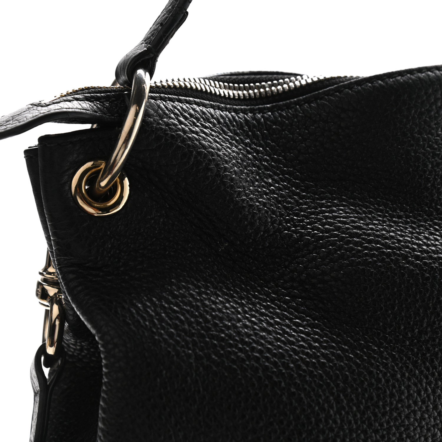Gucci Pebbled Calfskin Large Soho Hobo Black 18 of 22