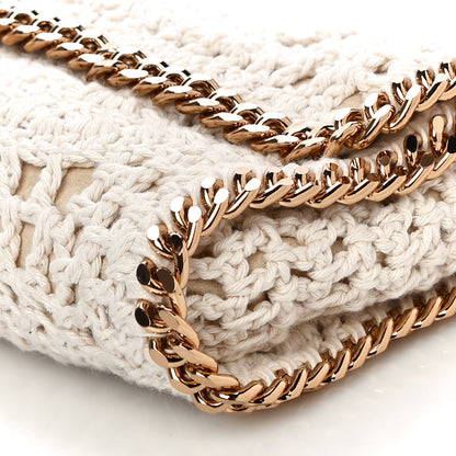 Stella McCartney Cotton Crochet Falabella Crossbody Bag White 9 of 10